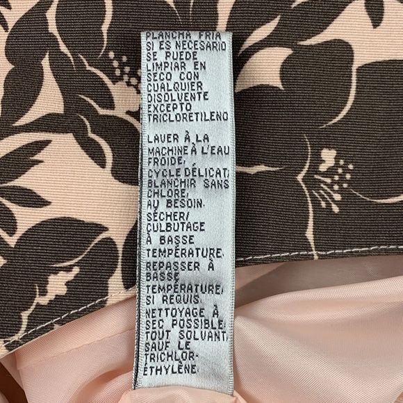 Nine West Sheath Dress [Size S/M] Sleeveless Floral Print Zipper Back Stretch‎ - Picture 9 of 10